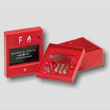 Pulsador alarma incendio rearmable  PC200