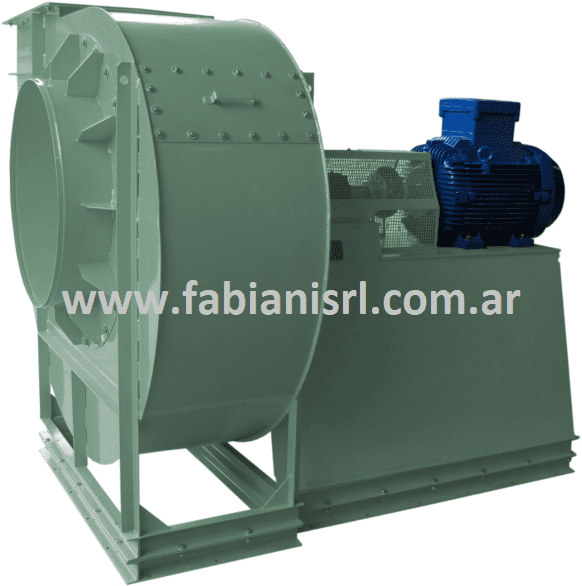 Extractor ventilador de gran caudal para aire sucio